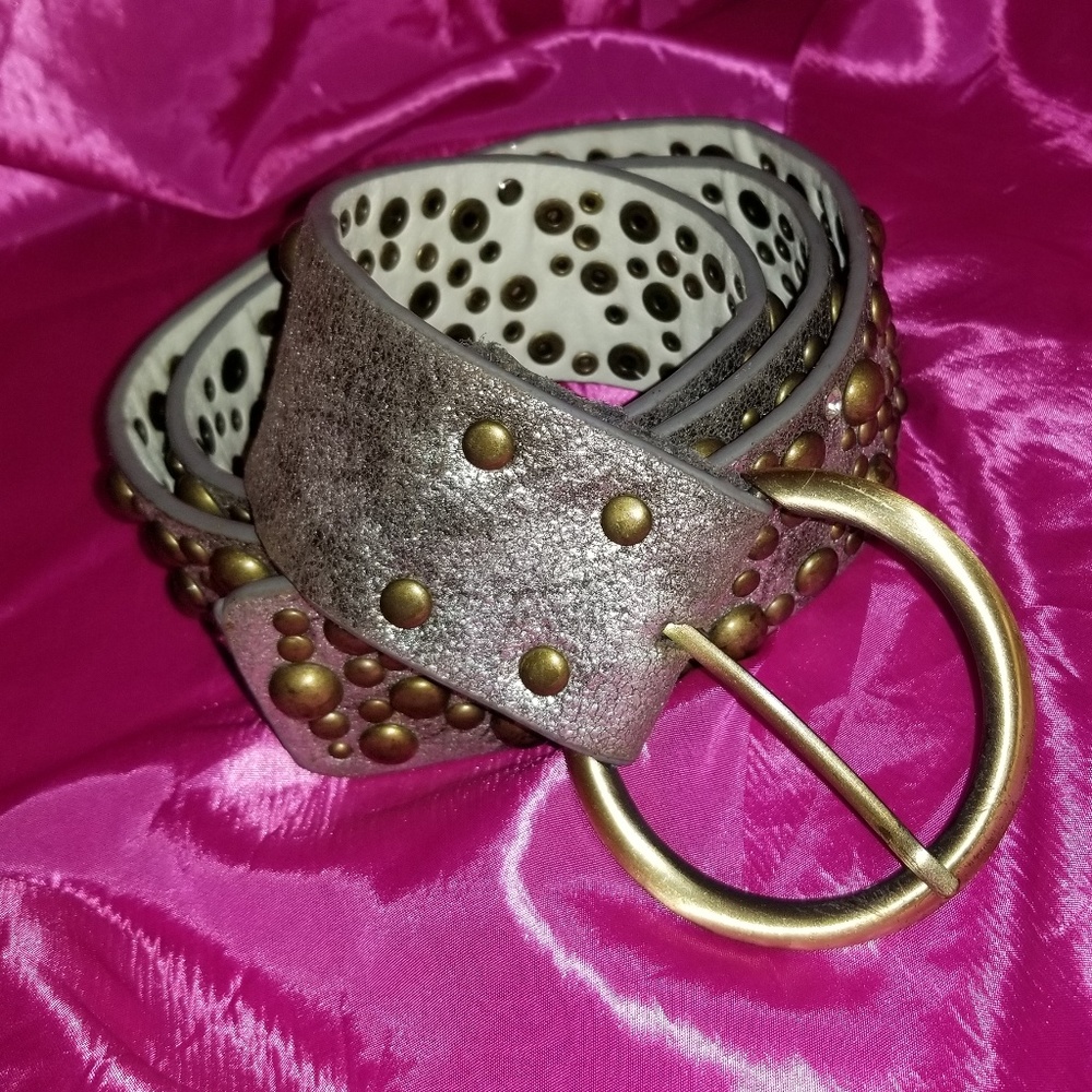 Studded Leather Belt - Picture 1 of 5